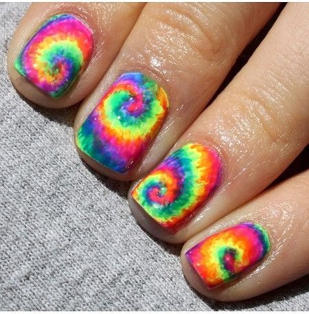 Neon Rainbow Tie Dye