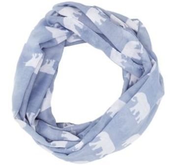 Elephant Print Infinity Scarf