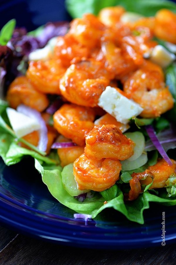 Buffalo Shrimp Salad