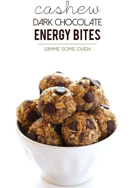 Cashew Dark Chocolate Energy Bites