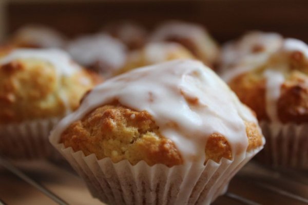 Skinny Coconut and Vanilla Muffins