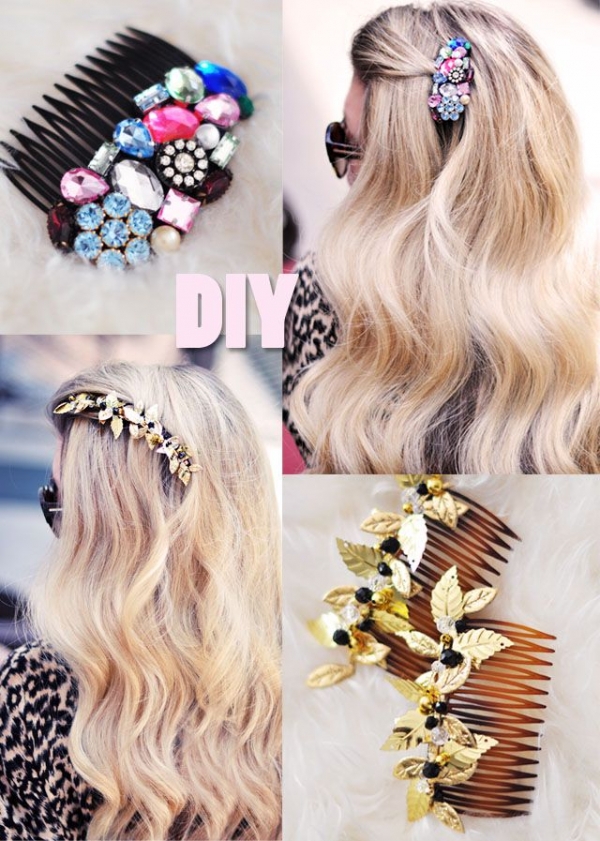 Bejeweled Hair Combs