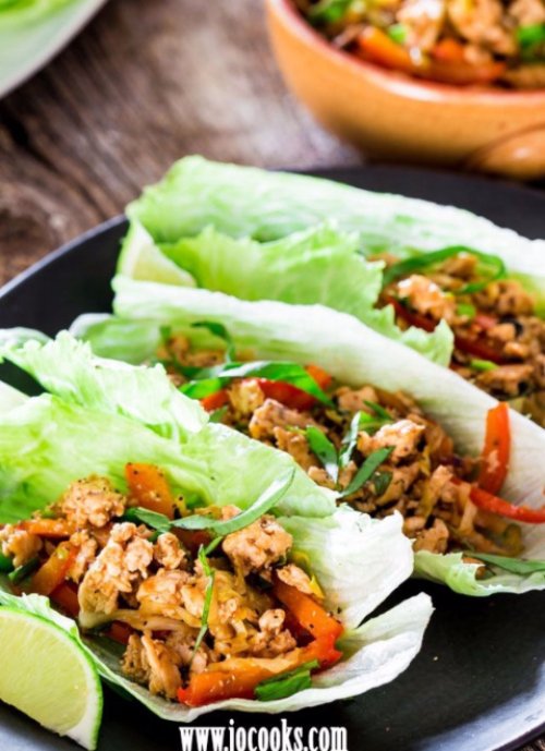 Thai Chicken Lettuce Wraps