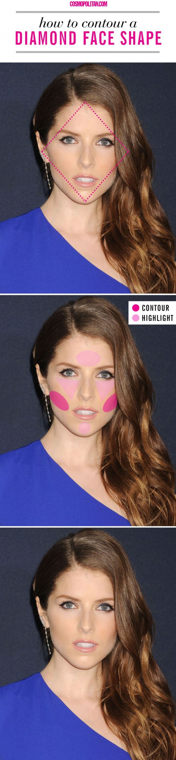 How to Contour if You Have a Diamond Face Shape