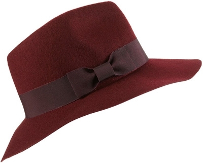 Topshop Oxblood Floppy Fedora