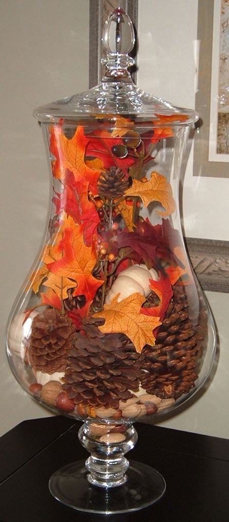 Jar Full of Fall Decor