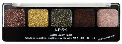 NYX Glitter Cream Palette 09 Sweet Chocolate Browns