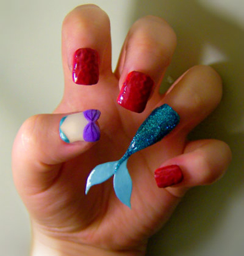 Little Mermaid Nails