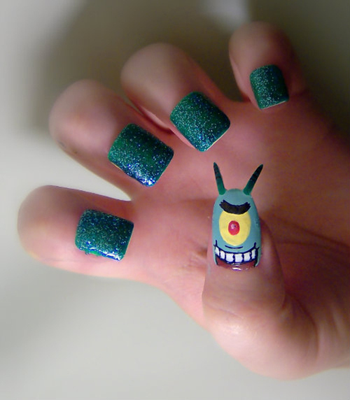 Spongebob Squarepants Nails