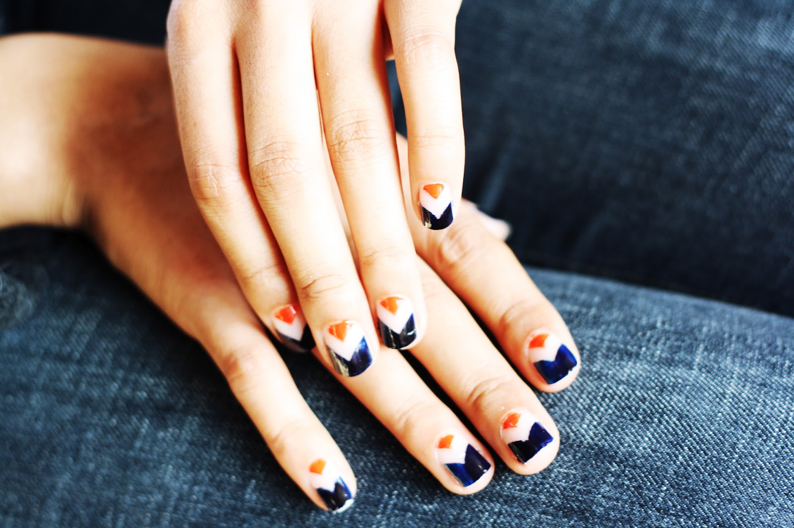 7. How to Create Chevron Nails Without Tape - wide 5