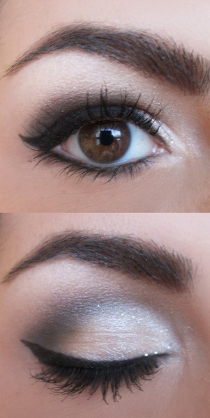 white eyeshadow makeup