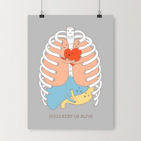 organ,brand,illustration,human body,HUGS,