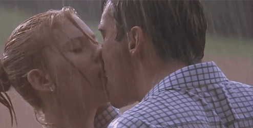 Ser beijado na chuva