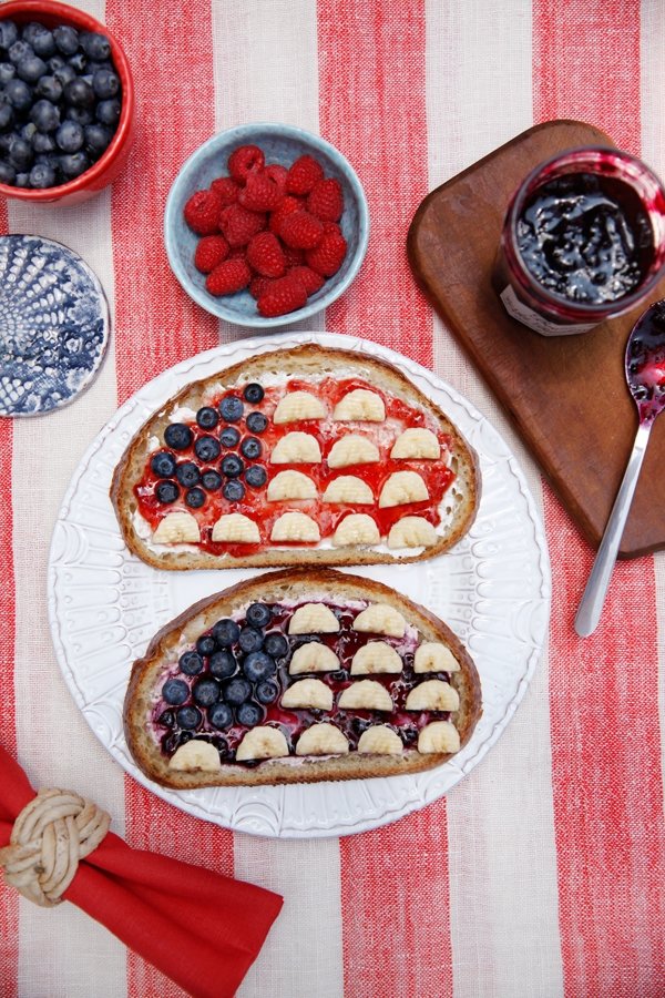 American Flag Toast