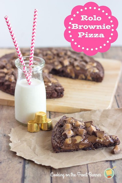 Rolo Brownie Pizza