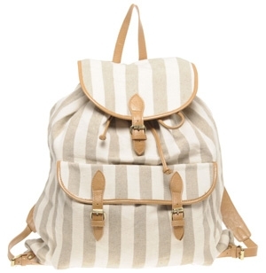 Asos Canvas Striped Rucksack