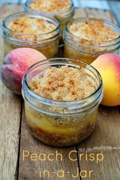 Peach Crisp in a Jar