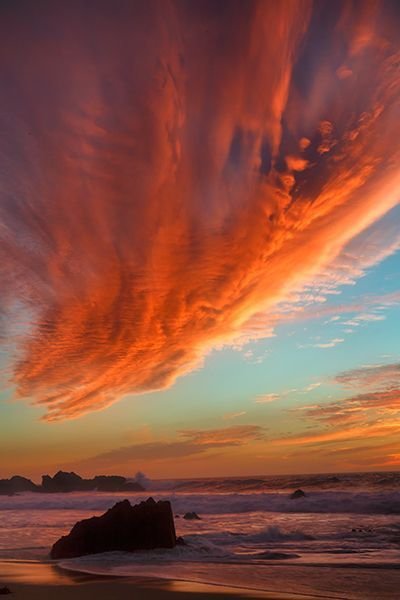 sky,afterglow,cloud,sunset,horizon,