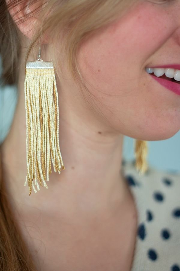 Diy Fringe Earrings Tutorial