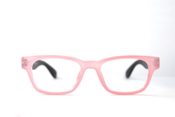 Pink Optical Frame with Black Temples