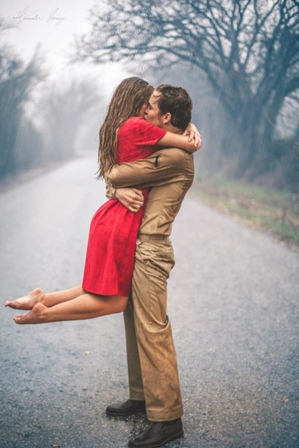 Kissing in the Rain