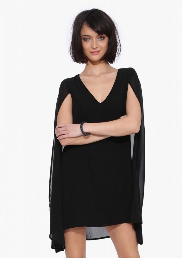 Cape Crusader Little Black Dress