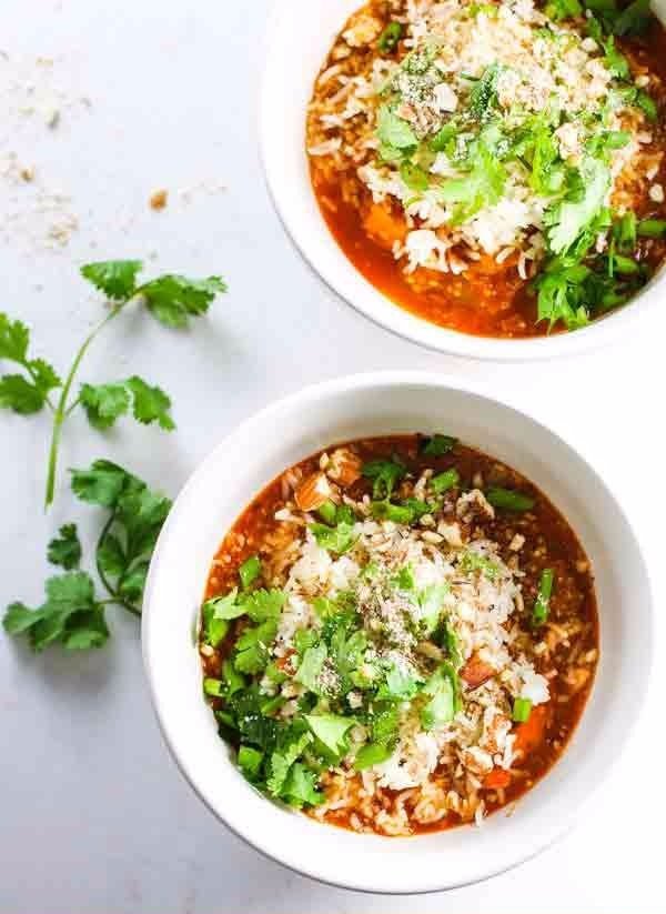 Healthy Quinoa Chicken Curry Bowl