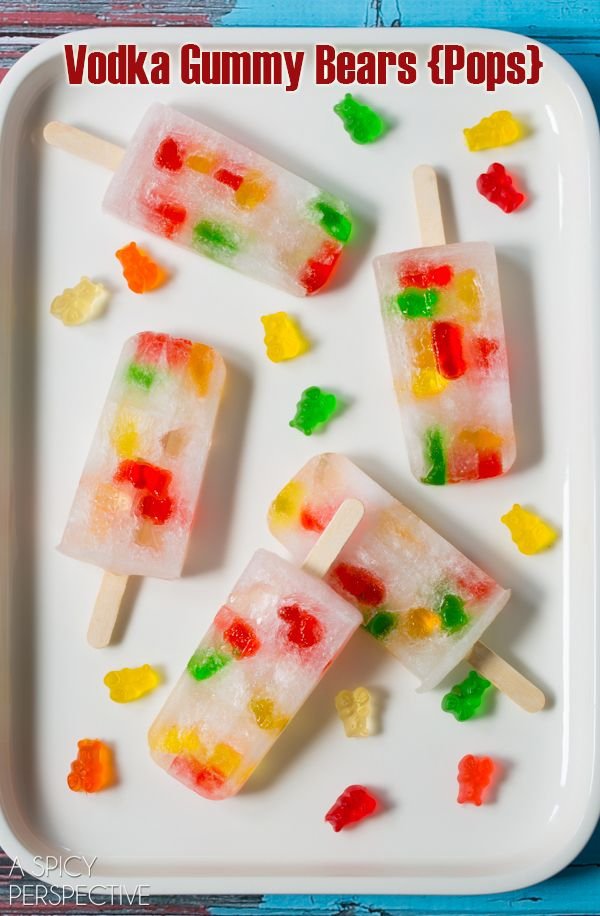 Vodka Gummy Bears Popsicle