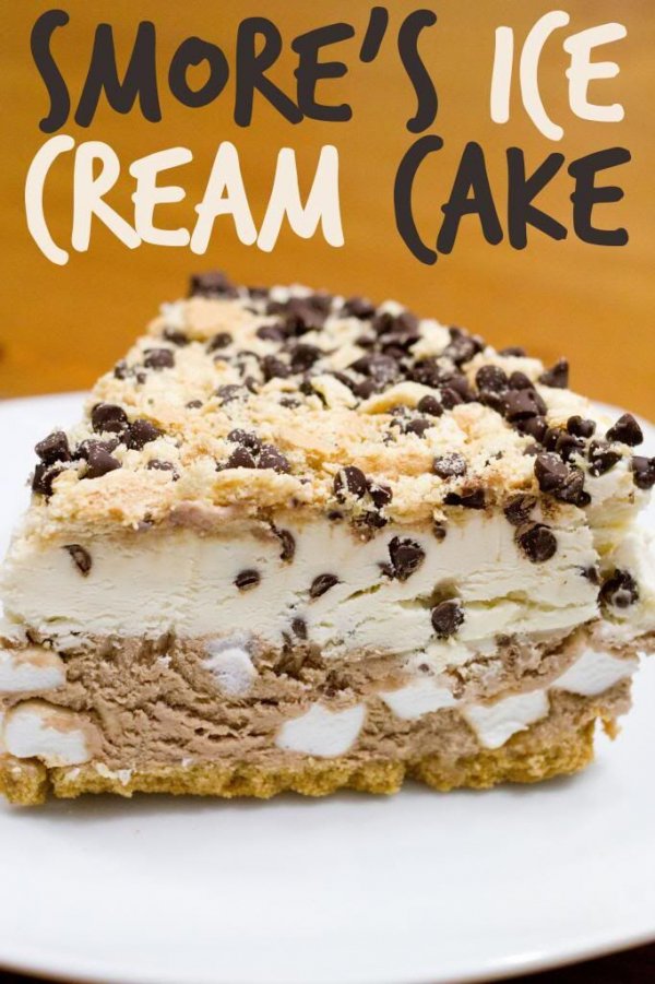 S'mores Ice Cream Cake