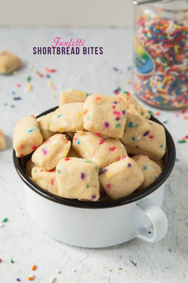 Funfetti Shortbread Bites