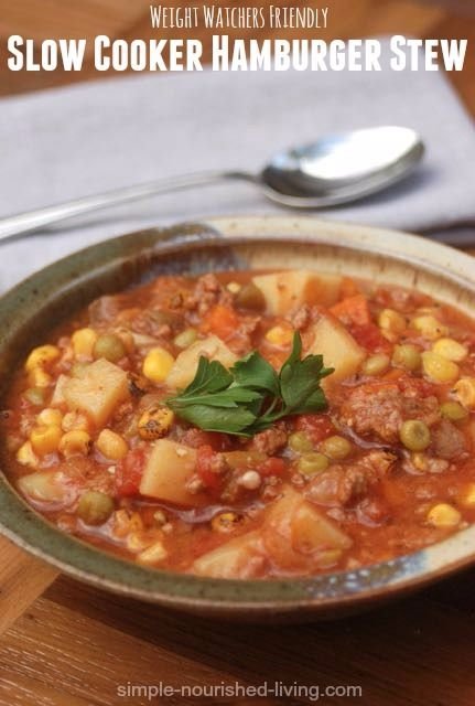 Crock Pot Hamburger Stew