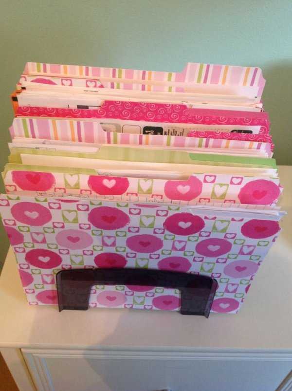 Cover Your Folders with Fancy Duct Tape