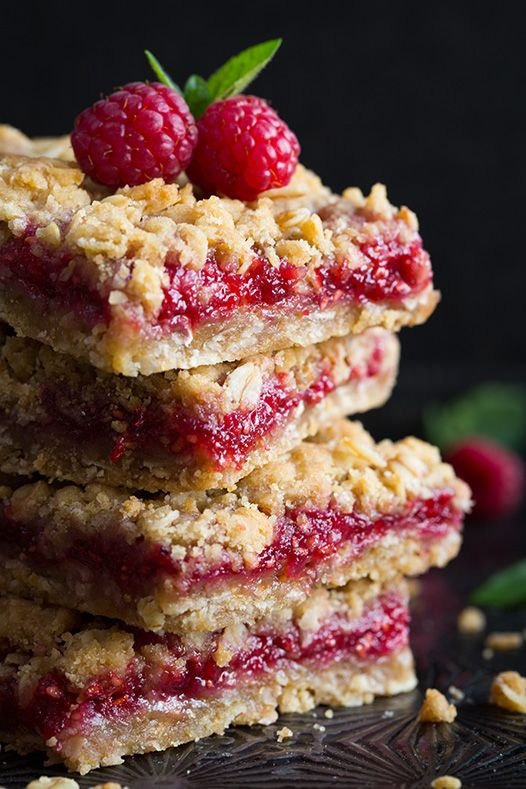 Raspberry Crumb Bars