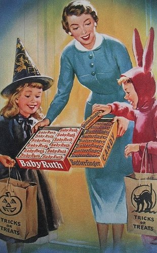 Halloween Ad for Baby Ruth and Butterfingers