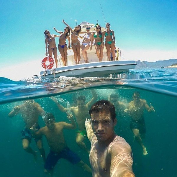 vacation, underwater, passenger ship, sea, coral reef,