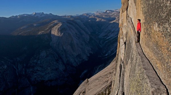 Rock-climbing in the Yosemite Valley, USA