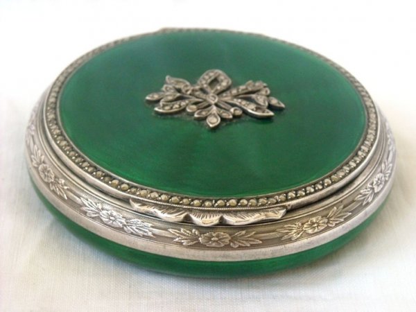 Guilloche Enamel & Marcasite