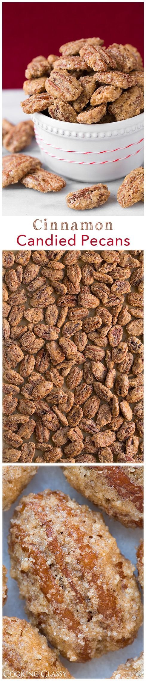 Cinnamon Candied Pecans