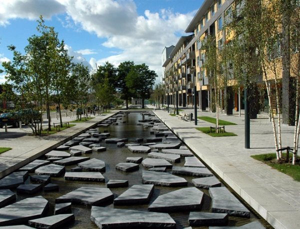 Enschede's Cracked Stones Street, the Netherlands