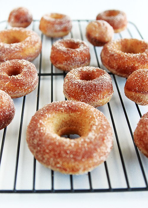 doughnut, cider doughnut, glaze, fried food, baked goods,