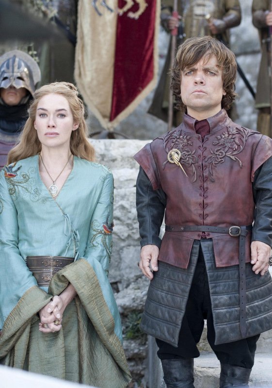 Cersei's Bird Embroidered Dress and Tyrion, Season 1