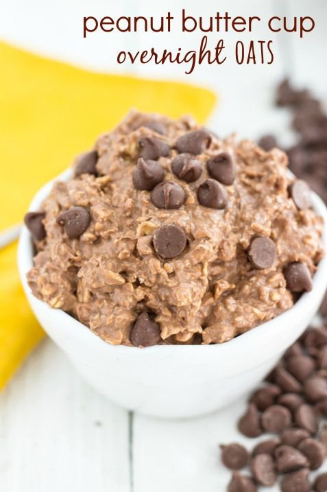 Peanut Butter Cup Overnight Oats