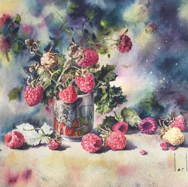 Watercolor paint, Painting, Still life, Garden roses, Still life photography,