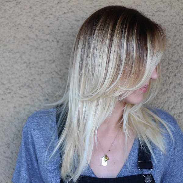 Her Beautiful Blonde Balayage