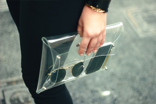 See through Plastic Purses