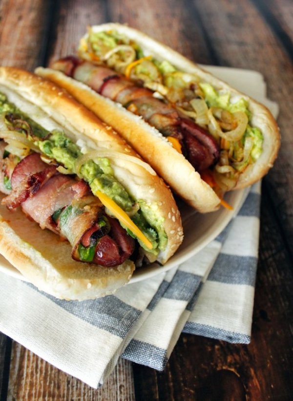 Bacon Wrapped Jalapeño Hot Dogs