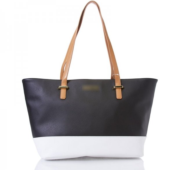 Chic Color Block Shoulder Tote