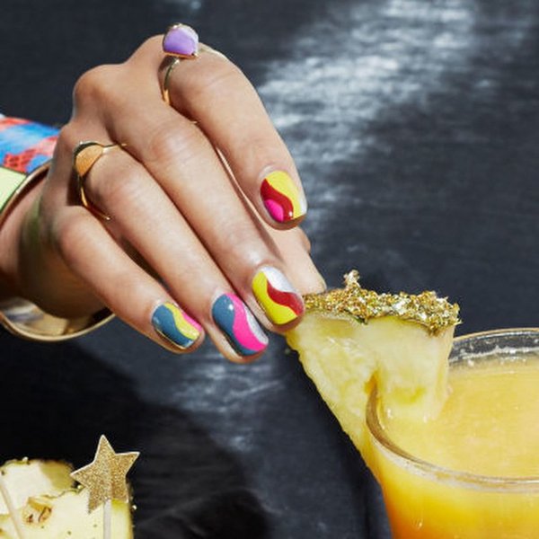 yellow, nail, hand, cosmetics,