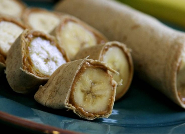 Tortilla, Peanut Butter and Banana