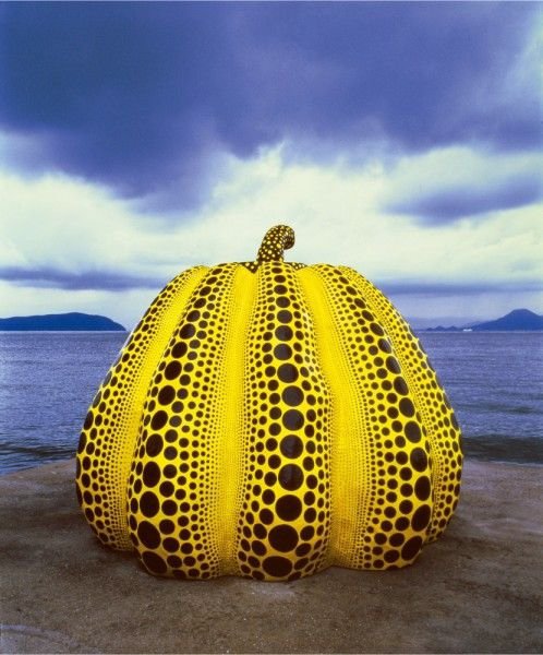 Yayoi Kusama, Fukuoka, yellow, art, sea,